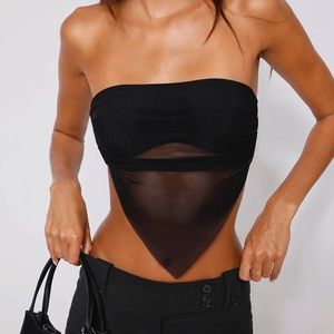 Tigermist black open back top